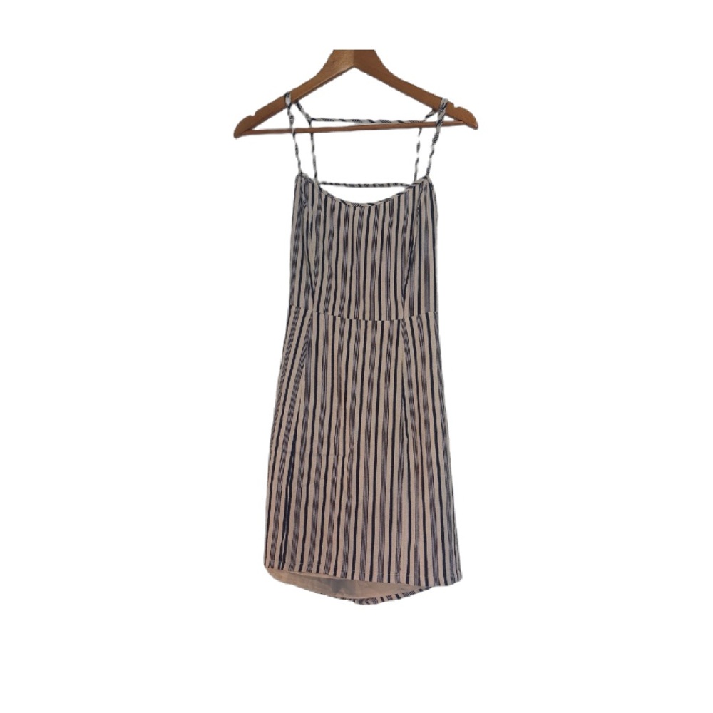 Forever 21 Black and White Striped Mini Dress